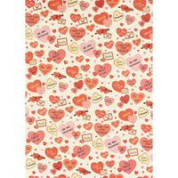 Valentine Hearts Flat Wrap