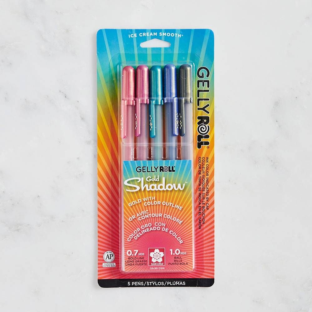 Gold Shadow Gelly Roll Pens