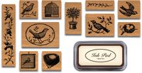 Birds & Nests Rubber Stamp Set