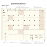 2025 Mein Leben Navy Weekly Planner