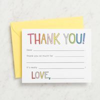 Rainbow Thank You Cards