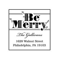 Be Merry Custom Stamp