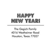 Marquee New Year Custom Stamp