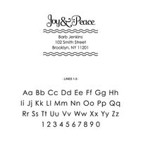 Ric Rac Joy & Peace Custom Stamp