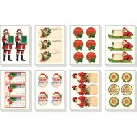 Vintage Christmas Stickers