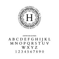 Decorative Monogram Custom Stamp