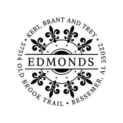 Edmonds Repeat Custom Stamp