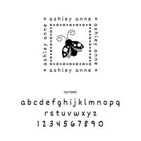 Ladybug Square Custom Stamp