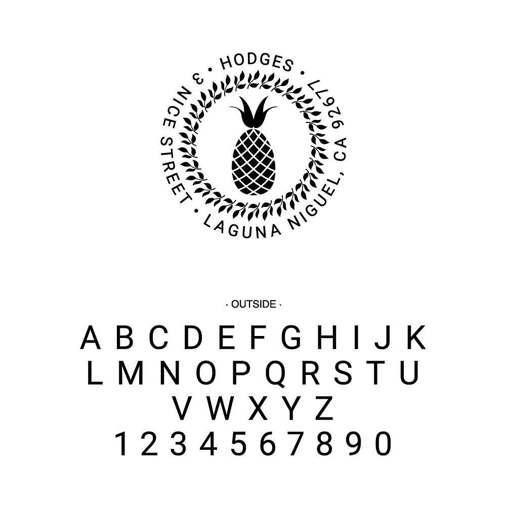 Pineapple Custom Stamp