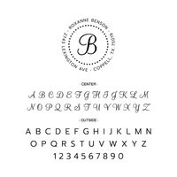 Modern Script Custom Stamp