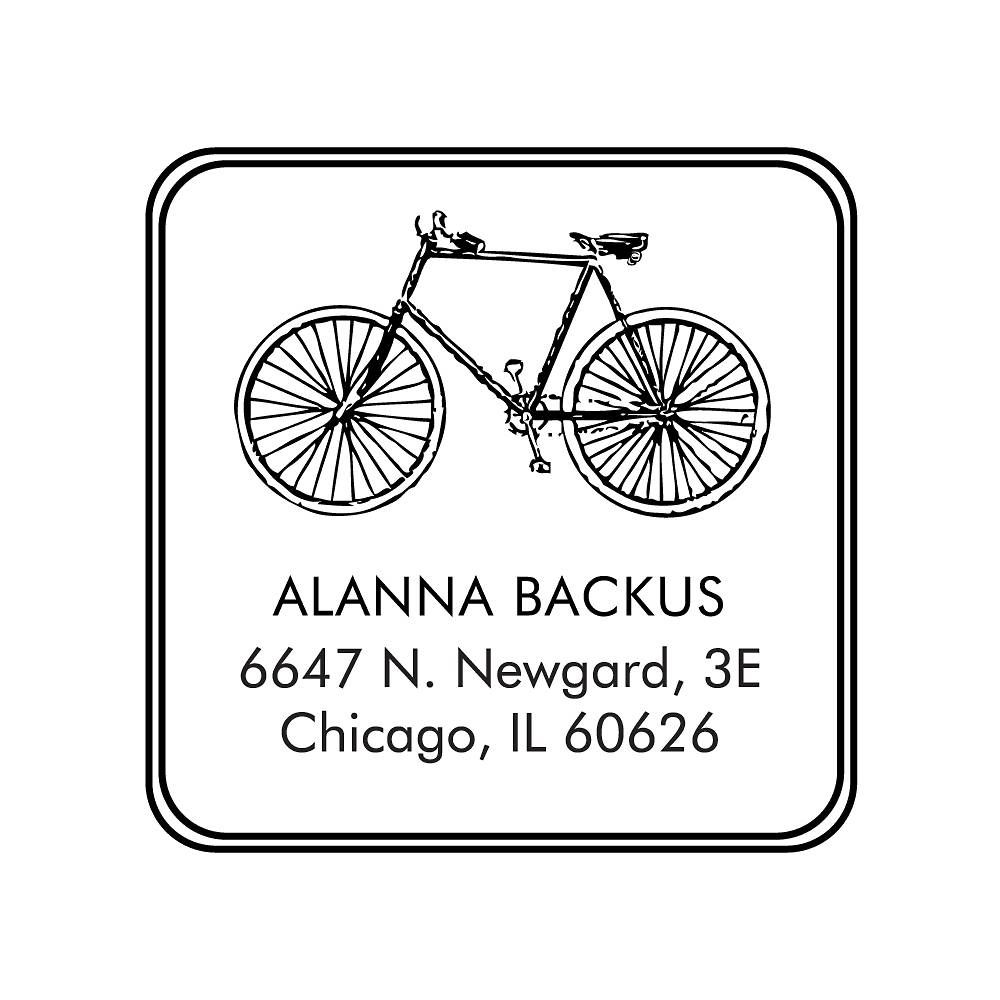 Bike Custom Stamp