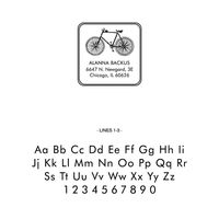 Bike Custom Stamp