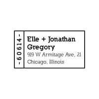 Mini Address Label Custom Stamp