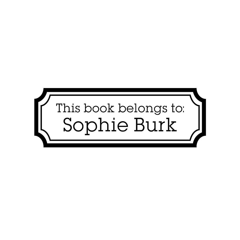 Mini Bookplate Custom Stamp