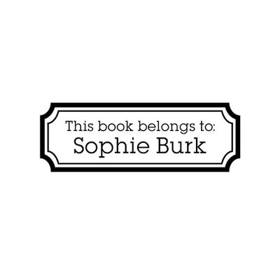 Mini Bookplate Custom Stamp