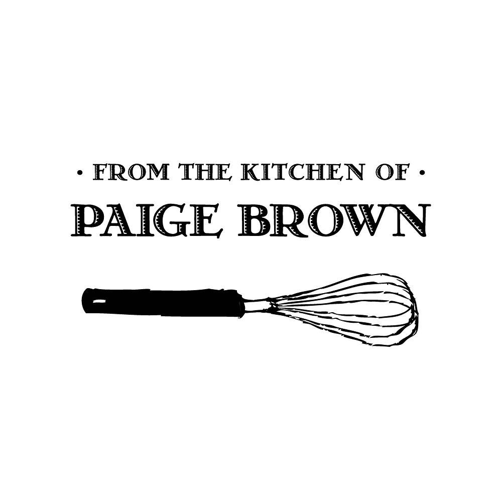 Kitchen Whisk Custom Stamp