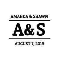 Ampersand Date Custom Wedding Stamp