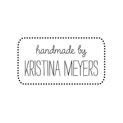 Handmade Dot Border Custom Stamp