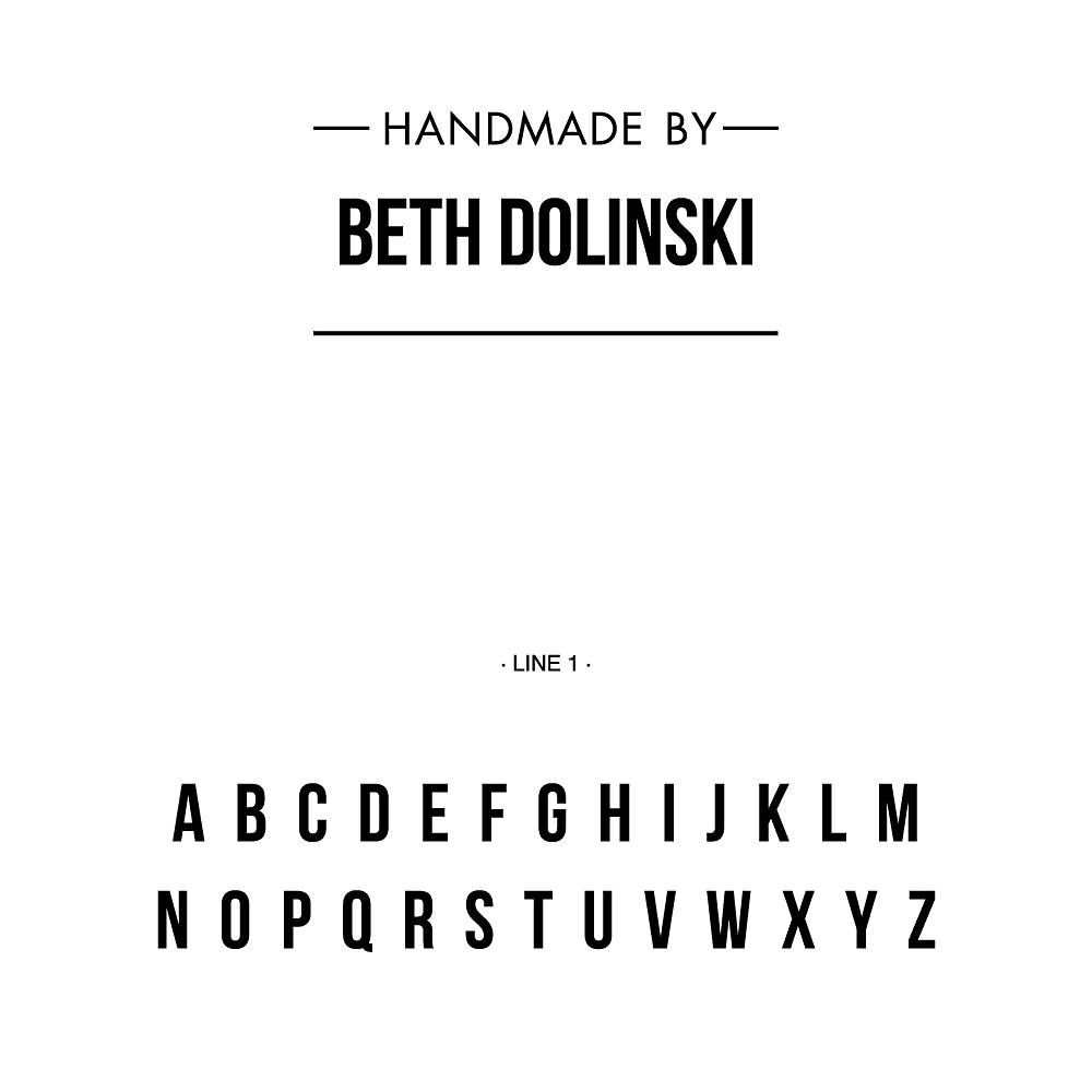 Handmade Rule Custom Stamp