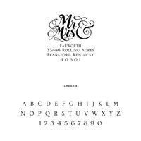 Mr. & Mrs. Ampersand Custom Stamp