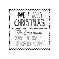 Jolly Christmas Custom Stamp