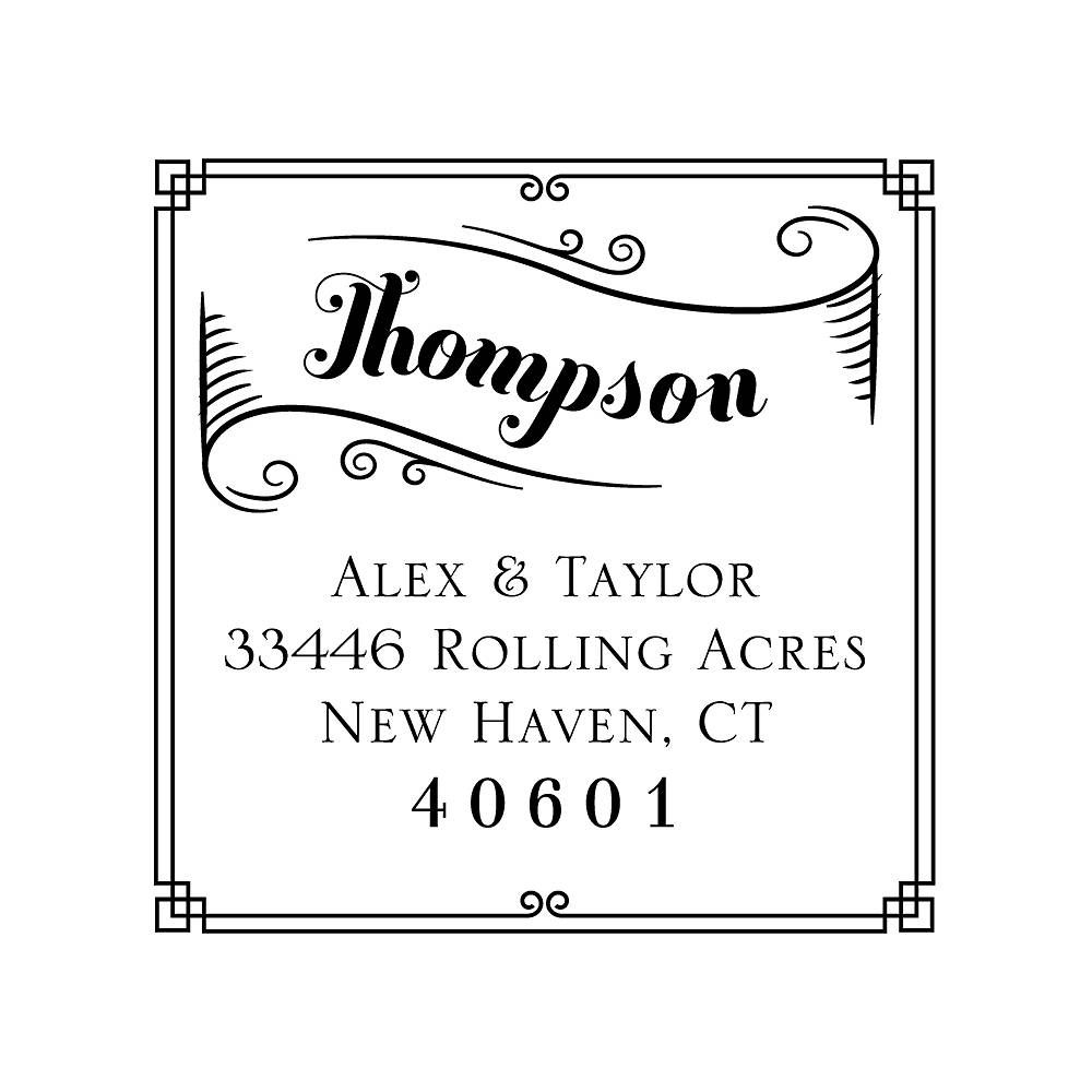 Decorative Banner Custom Stamp