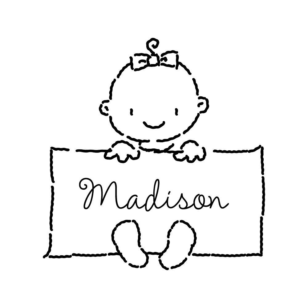 Baby Sign Custom Stamp