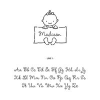 Baby Sign Custom Stamp