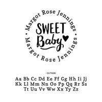 Sweet Baby Heart Custom Stamp