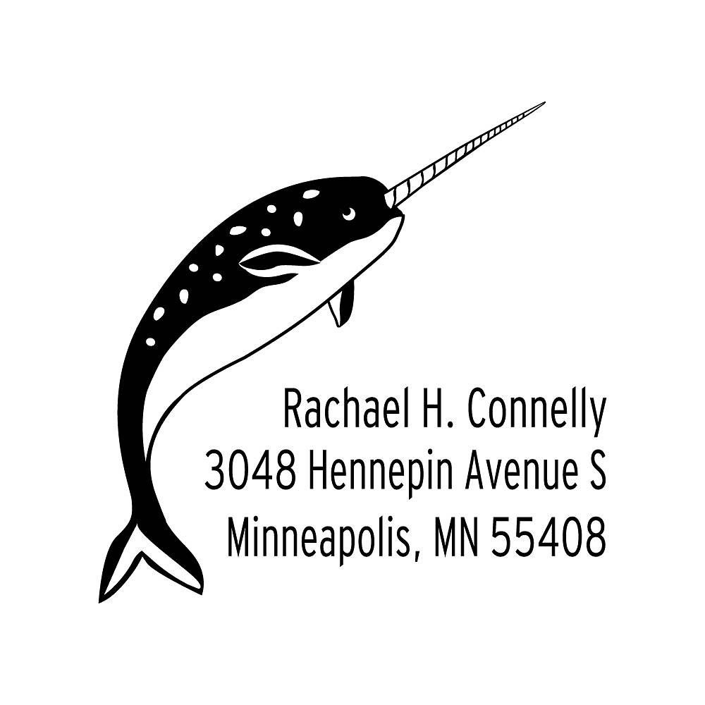 Narwhal Custom Stamp