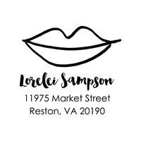 Lips Custom Stamp