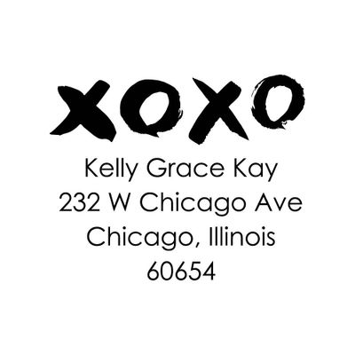 XOXO Custom Stamp