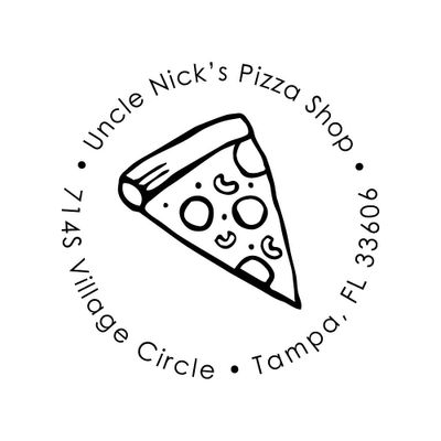 Pizza Slice Custom Stamp