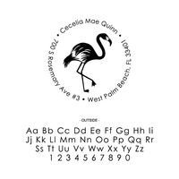 Flamingo Custom Stamp