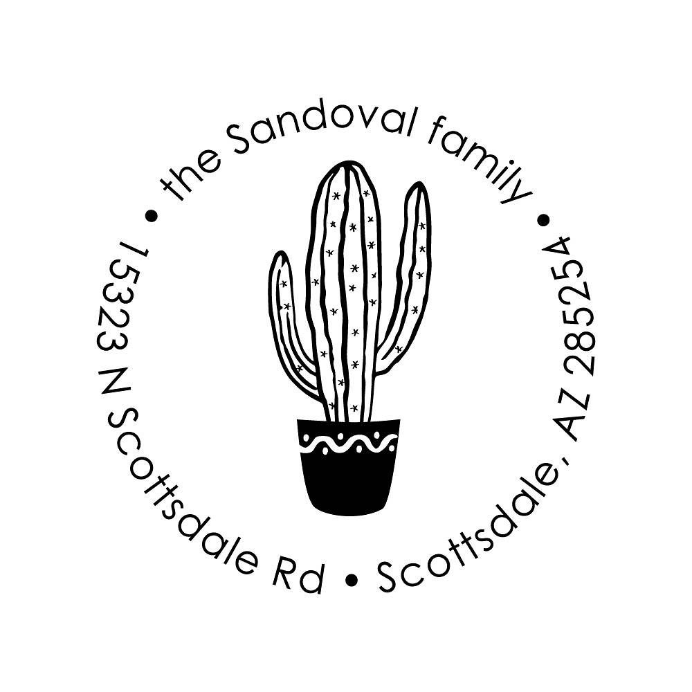 Cactus Custom Stamp