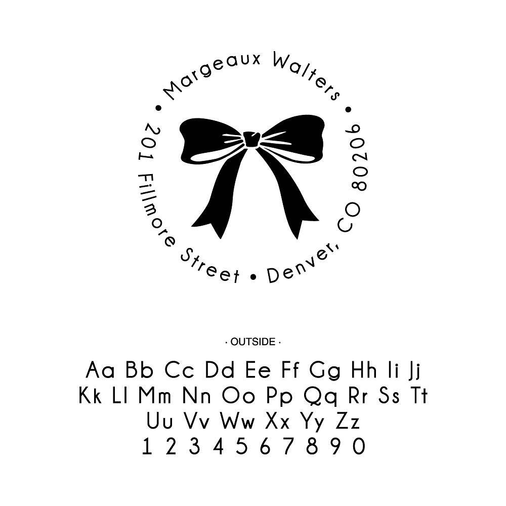 Pretty Bow Custom Stamp
