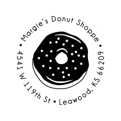 Frosted Donut Custom Stamp