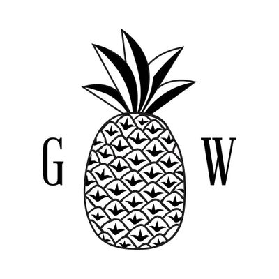 Pineapple Monogram Custom Stamp