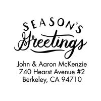 Season's Greetings Custom Stamp