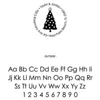 Triangle Tree Custom Stamp