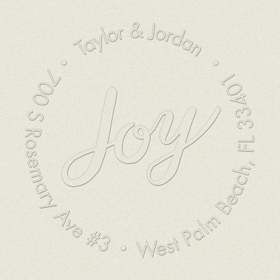 Joy Script Custom Embosser