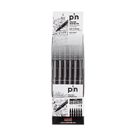 uni Pin Black Fineliner Pen Set