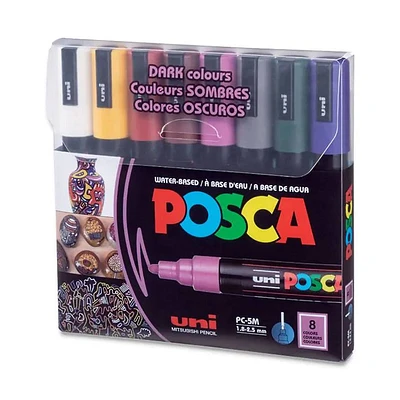 POSCA 5M Dark Color Paint Markers