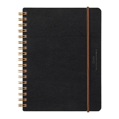 Black Grain Ring Notebook