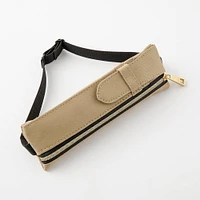 Beige Book Band Pen Case: B6 - A5