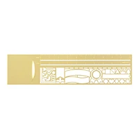 Midori Clip Ruler in Gold