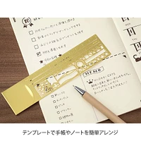 Midori Clip Ruler in Gold