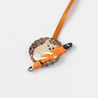 Midori Embroidery Hedgehog Bookmark