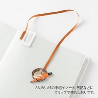 Midori Embroidery Hedgehog Bookmark