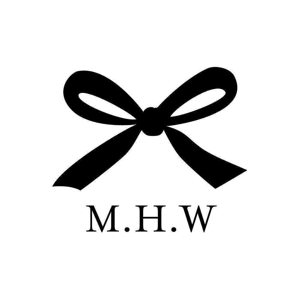 Monogram Bow Custom Stamp